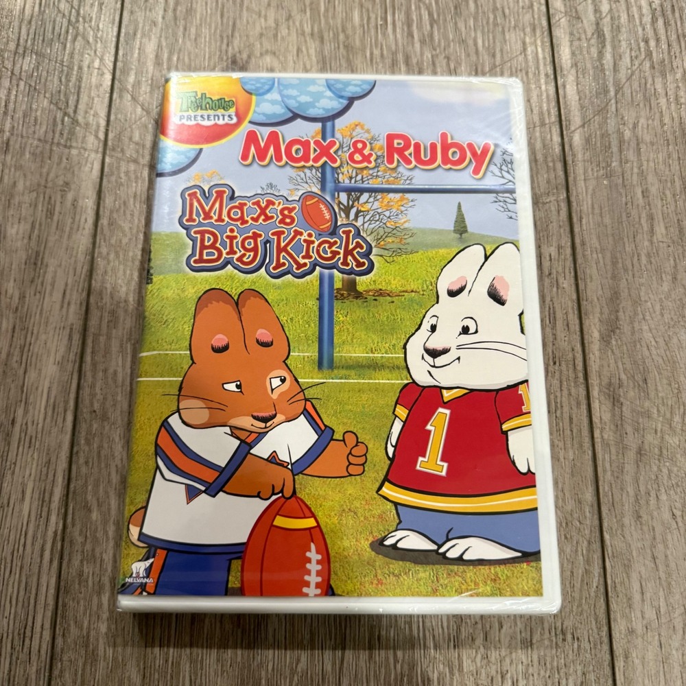Max & Ruby Max's Big Kick DVD Factory Sealed New Treehouse Kids Preschool Rare